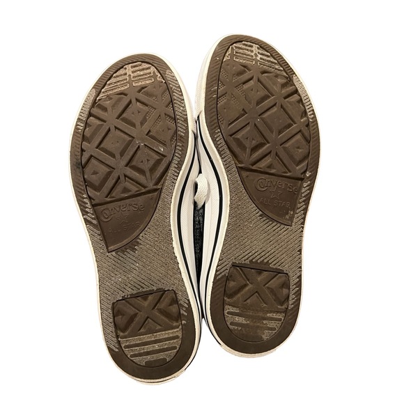 Converse All Star Women's Metallic Herringbone Low Top Lace Up Sneakers - Picture 4 of 5